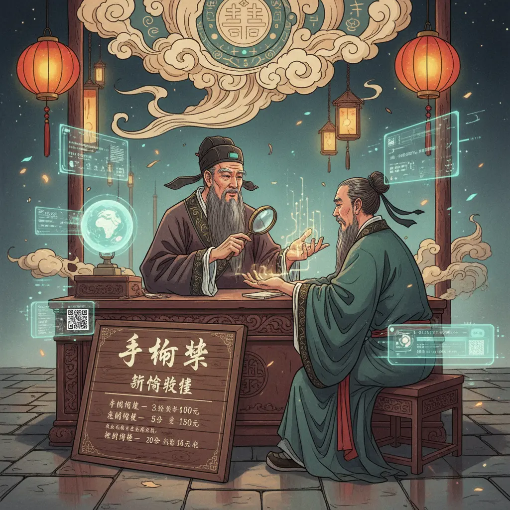 算命收費 - 手相學
